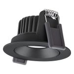 Ledvance LED-Spot Adjust Aluminium Schwarz 8W 640lm 36D - 927 Extra Warmweiß | Ausschnitt 68mm - IP20 - Höchste Farbwiedergabe - Dimmbar