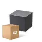 Mehrfachpackung 4x D'Lite Wandleuchte Elingen Solar Schwarz Up & Down - 830 Warmweiß | IP54